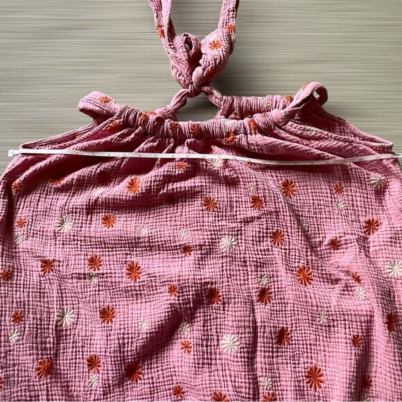 Womens/Teens Pink Floral Dress Size Medium Cottagecore Spring Stitch Drop Plus - Picture 5 of 5